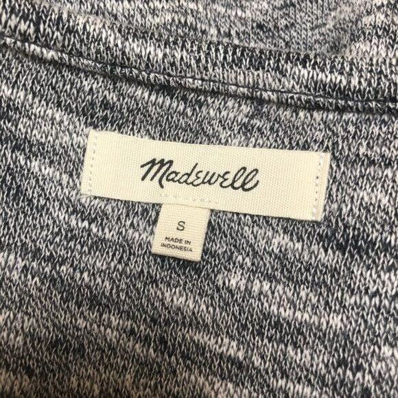 NEW Madewell Midi Sweater Dress Cotton Blend Heather Grey Small - Picture 4 of 6